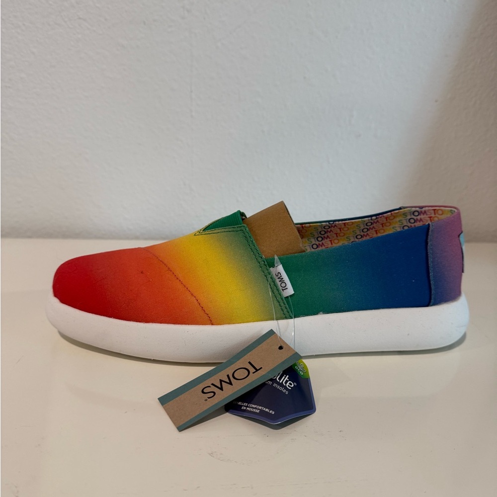 TOMS Rainbow Slip-On – Alpargata Malloww - Women’s 10 – New with Tags & Box!